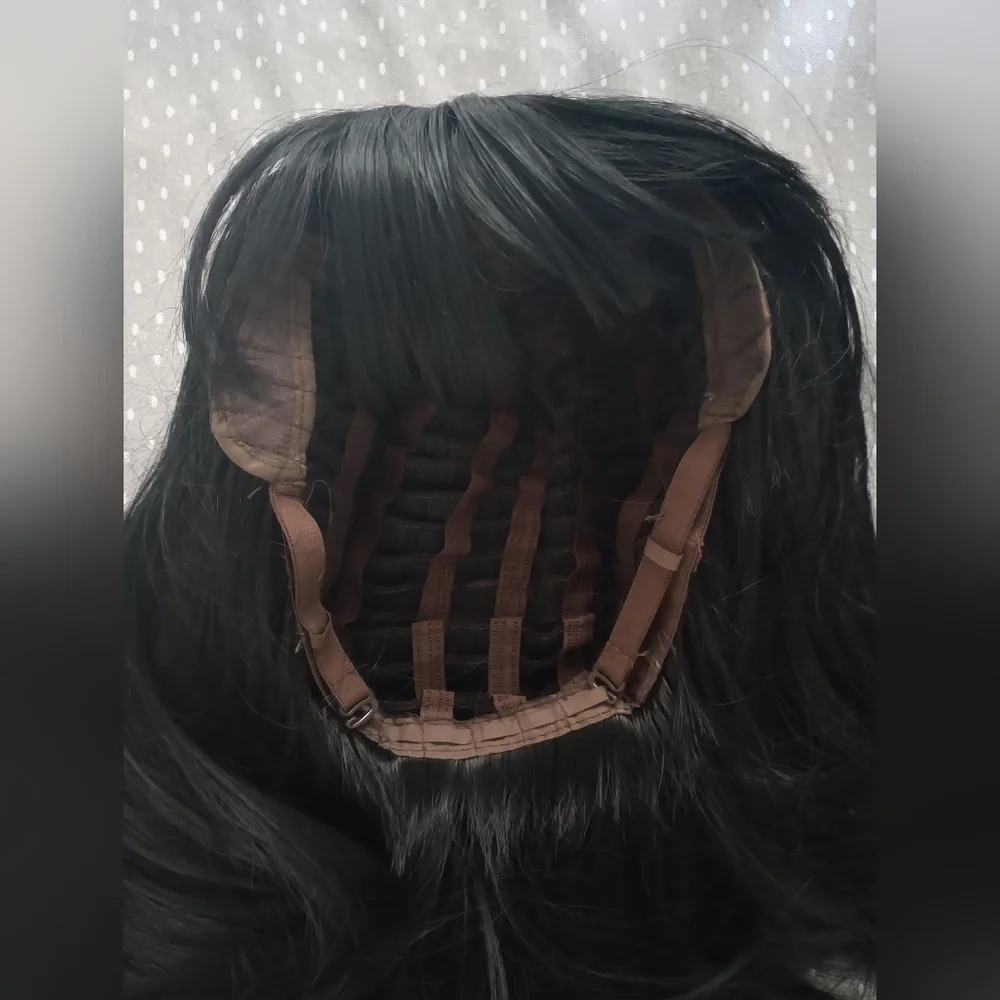 New Elegant Black Wig Tapered Bob 14
